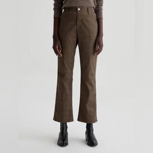 AG sueded sateen Kinsley high rise crop pants size 32